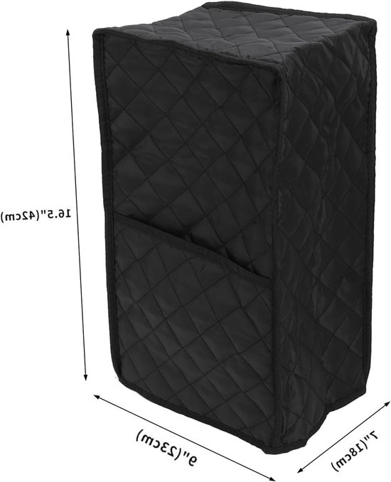 Padded Keuken Blender Stofhoes met Accessoire Compartment voor Voedselverwerkers en Mixers - Zwart, Bescherming tegen Stof en Vuil — afbeelding 5