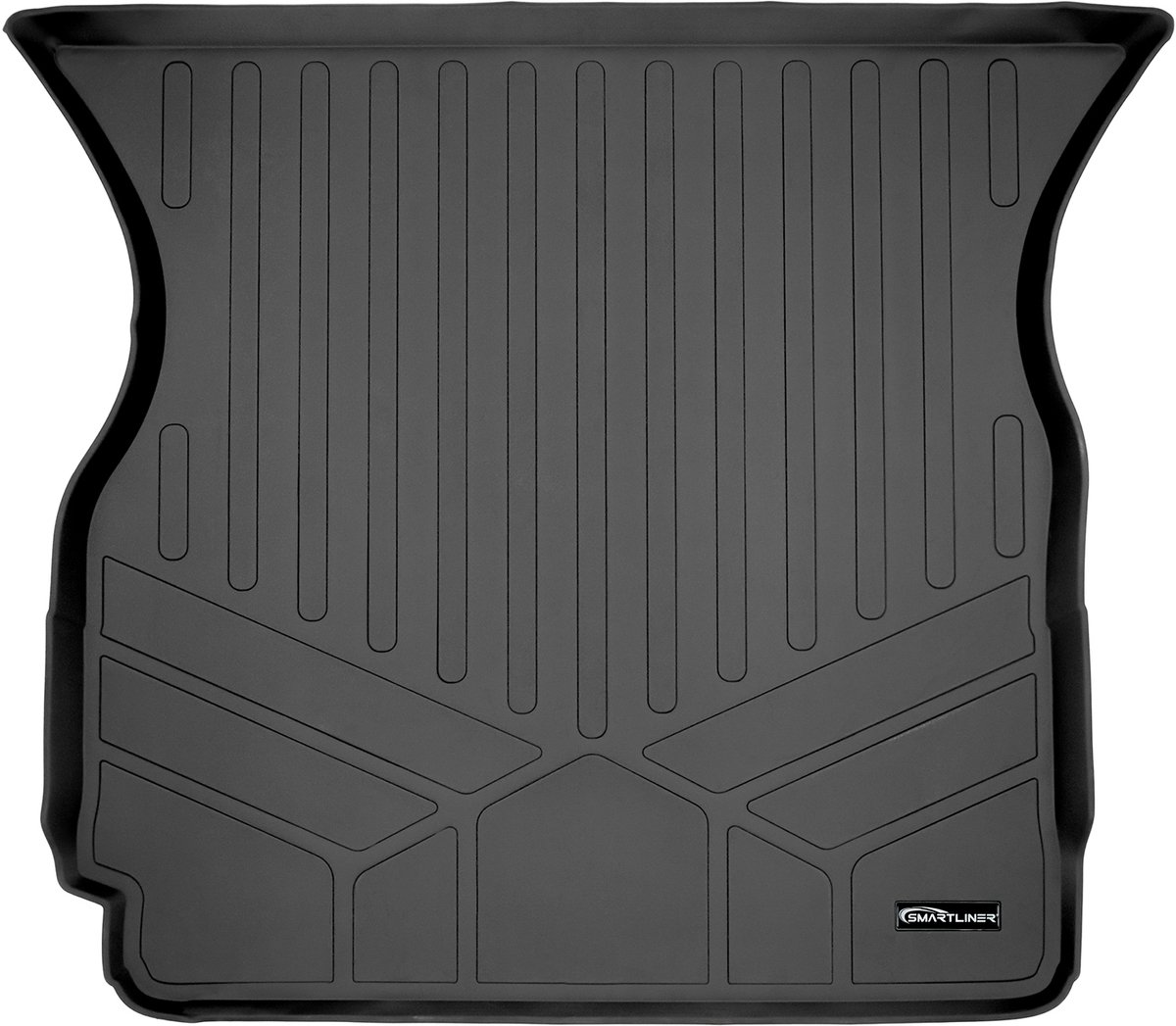 Smartliner 3D Kofferbakmat voor Tesla Model X 2015-2020 - Op Maat Gemaakte Cargo Liner met Verhoogde Randen - Duurzaam Polyethyleen Bescherming tegen Vuil en Vloeistoffen - Zwart