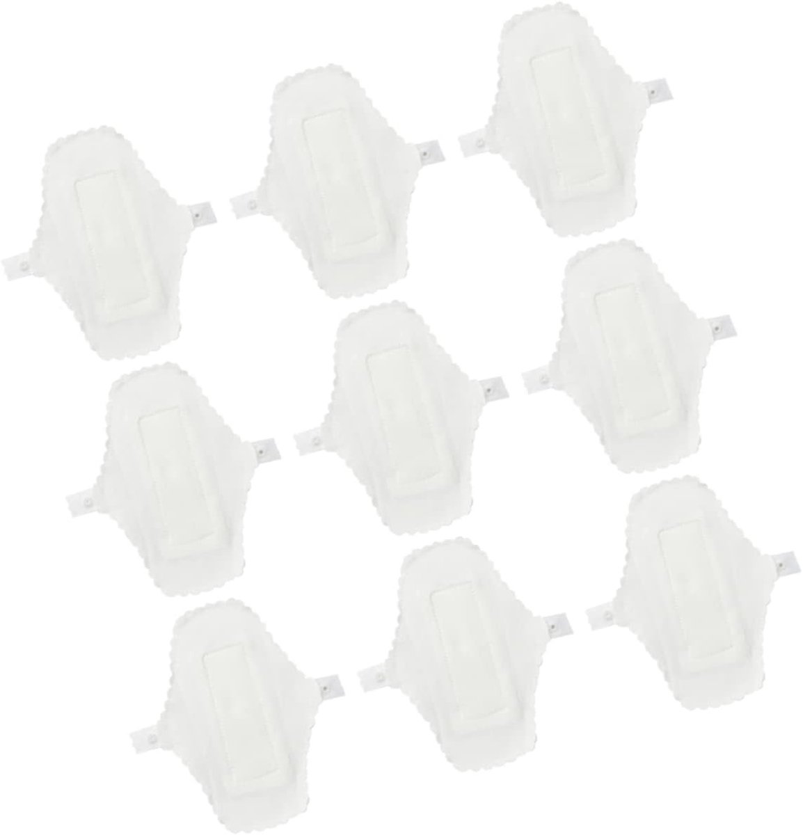 9 Stuks Herbruikbare en Wasbare Menstruatiepads van Katoen, Ademend en Comfortabel voor Dames