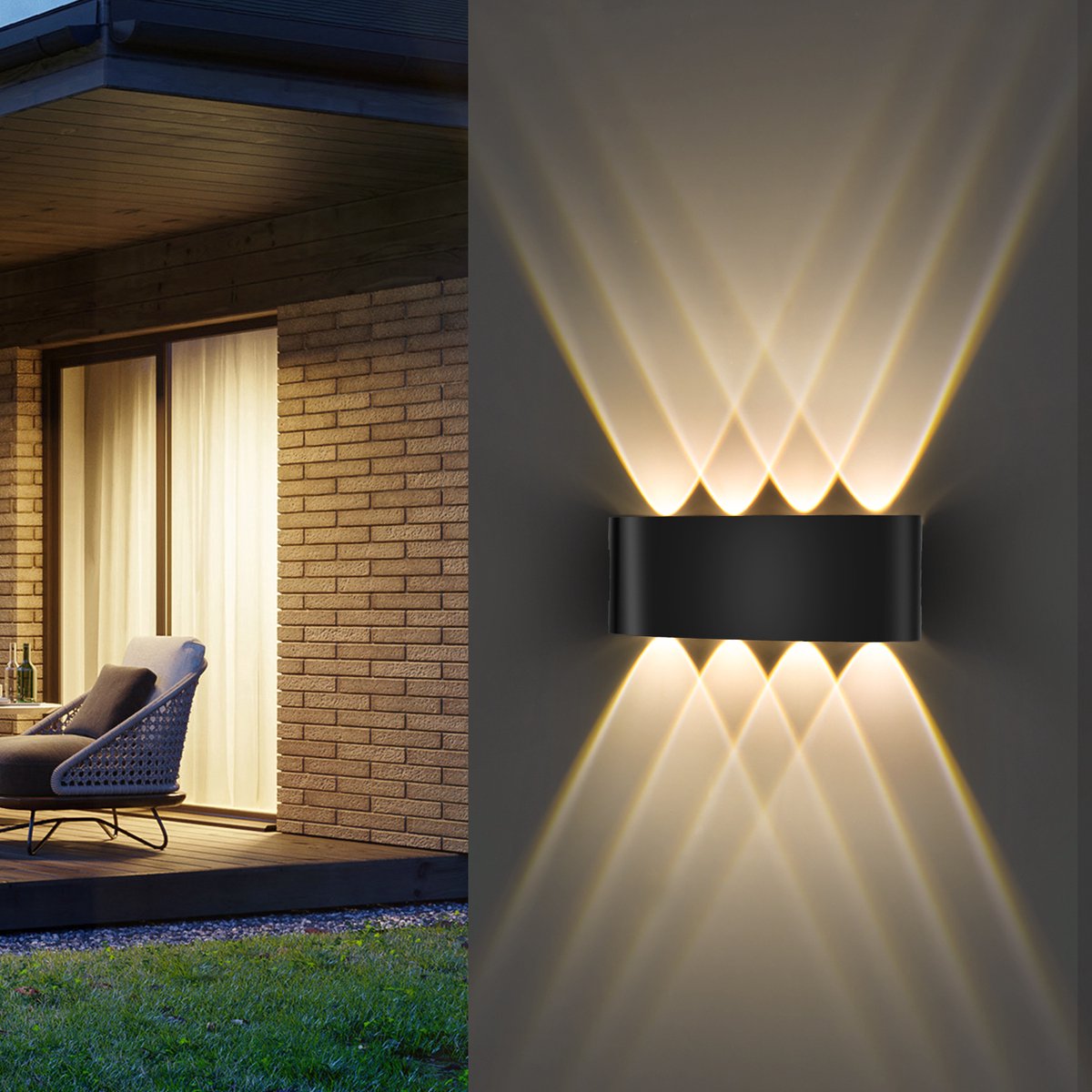 Oraymin LED Wandlamp Buiten - 8W - IP65 - Aluminium - Montagevriendelijk