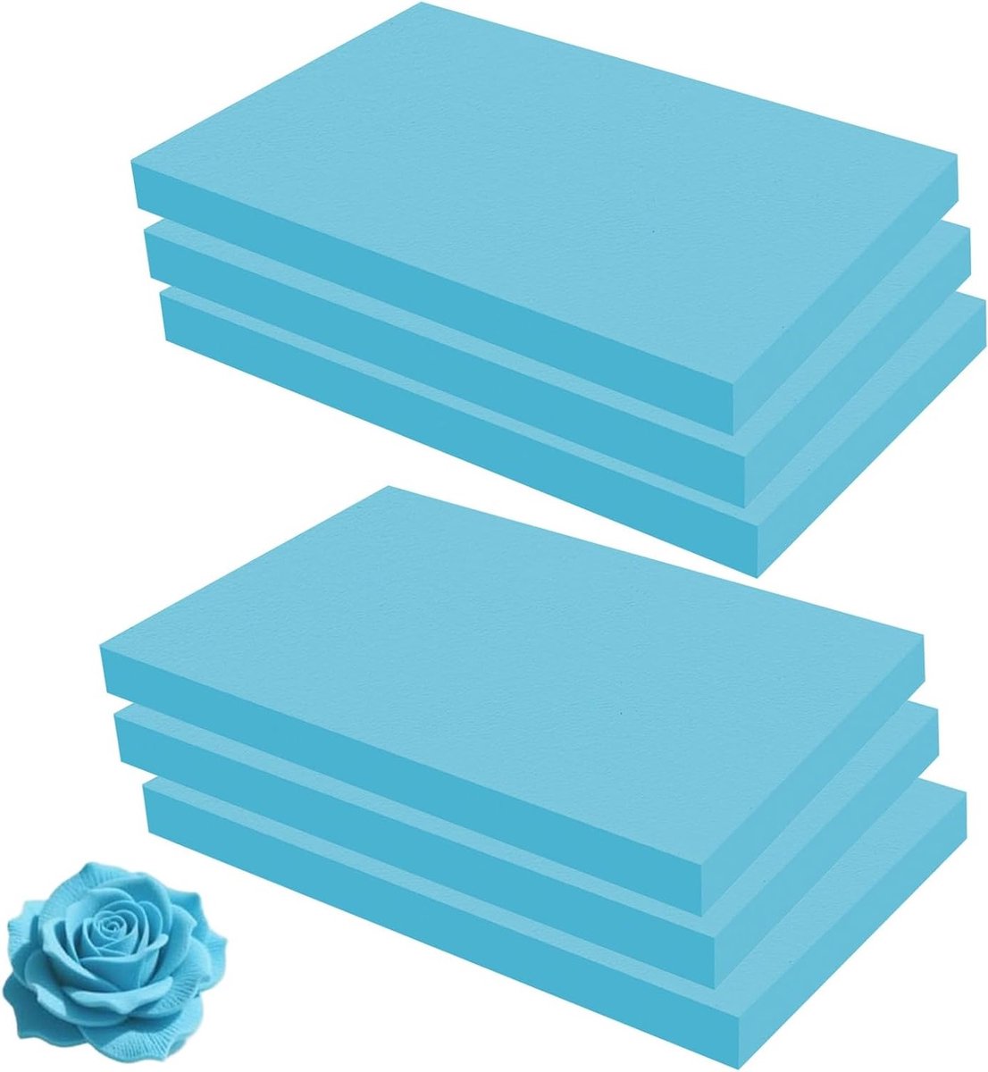 Set van 6 Hard Foam Craft Sheets voor DIY Projecten, Styrofoam Platen voor Landschapsmodellering en Creatieve Knutselwerkjes