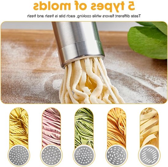 Pastamachine - Pastamaker - Spaghetti en Lasagne Machine - Pastasysteem van Merkloos — afbeelding 2