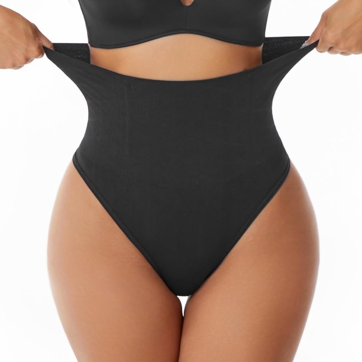 Hoogwaardige Hoge Taille Shapewear Dames Thong Broekjes voor een Strakke Taille en Onzichtbare Ondergoed met Naadloze Afwerking