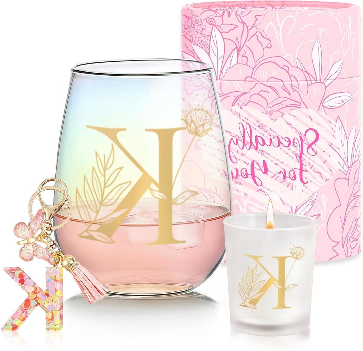 Unieke gepersonaliseerde verjaardagscadeaus voor vrouwen - Monogram wijnglazen, vriendschapscadeaus en kerstgeschenken voor moeder, zus of vriendin