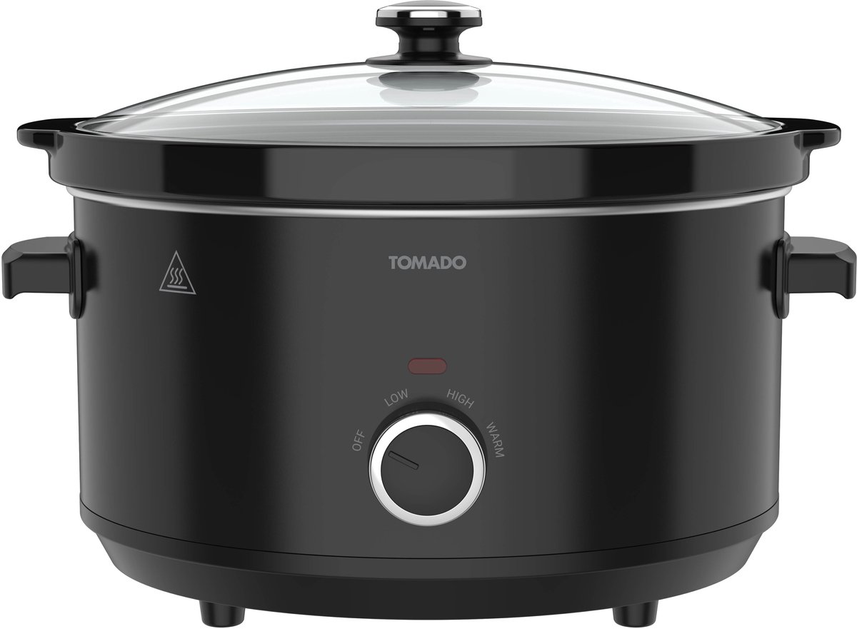 Tomado TSC6001B - Slowcooker - 6 liter - Keramische binnenpan - 3 warmtestanden - Warmhoudfunctie - Zwart – foto 5