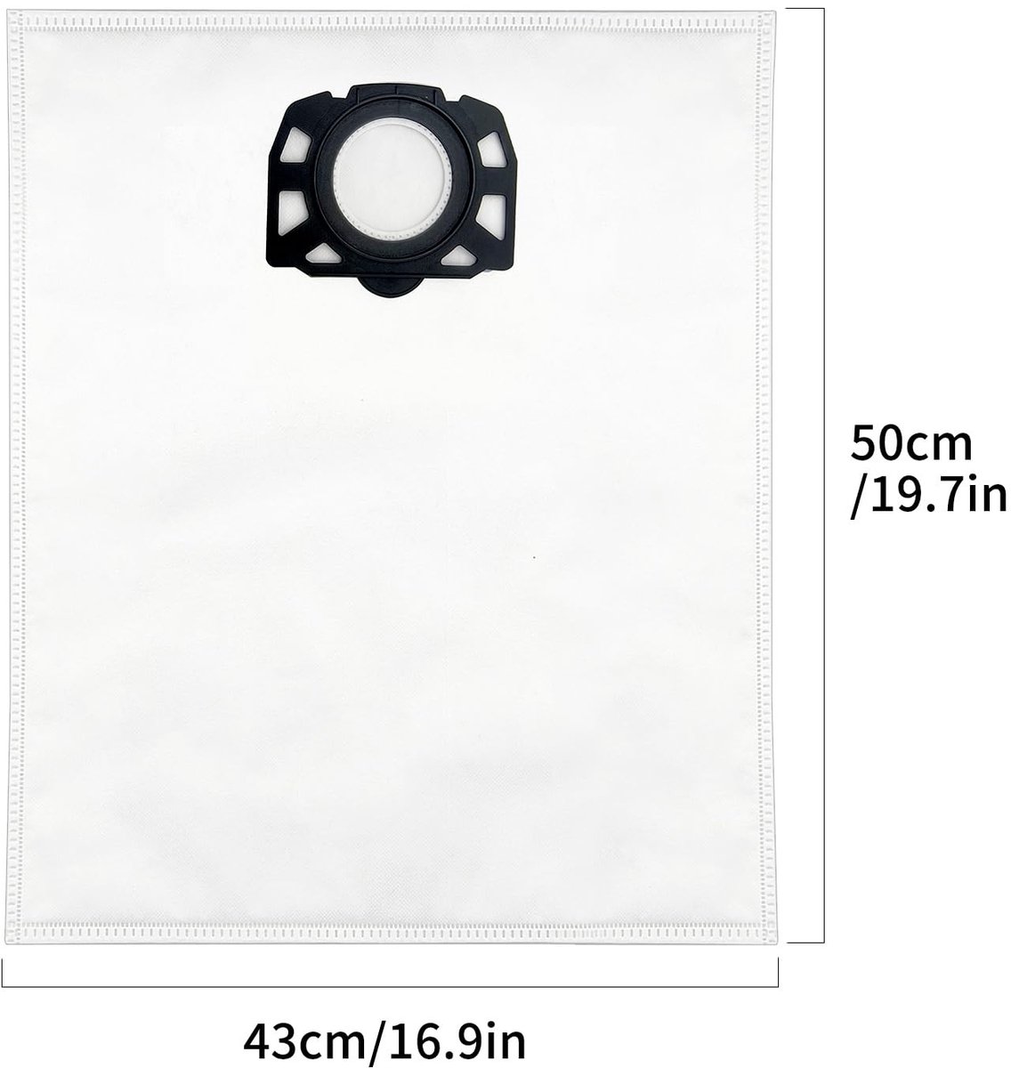 VT Goods - Fleece filter stofzakken - Stofzuigerzakken - Geschikt voor Karcher - Premium kwaliteit - Voor natte en droge stofzuigers - Compatibel me...