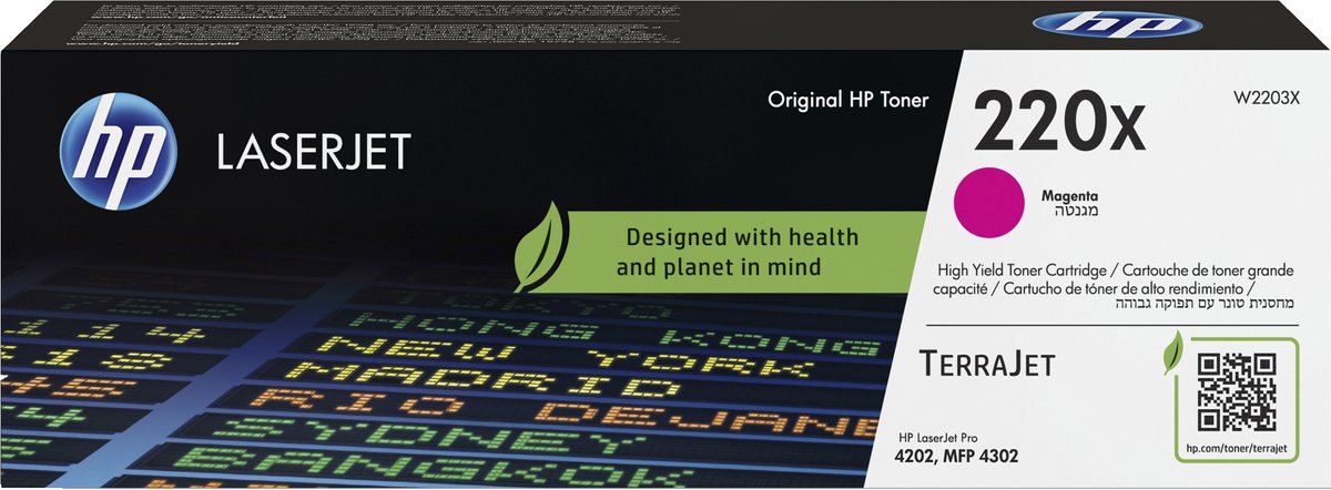 HP 220X - Tonercartridge - Origineel - Hoge Capaciteit - Magenta