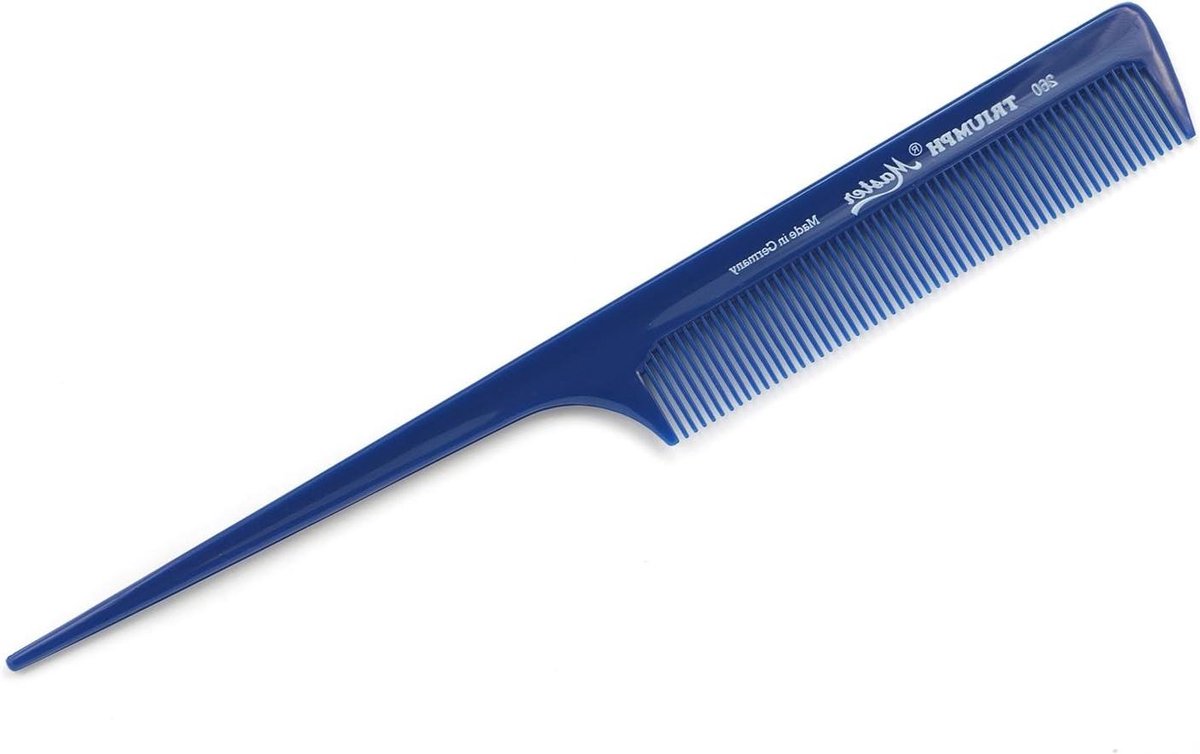 Staartkam Fijne Tanden - Haarkam Stylingkam - Professioneel Haar Stylen - Hitte & Chemisch Bestendig - 21.5 cm - Blauw