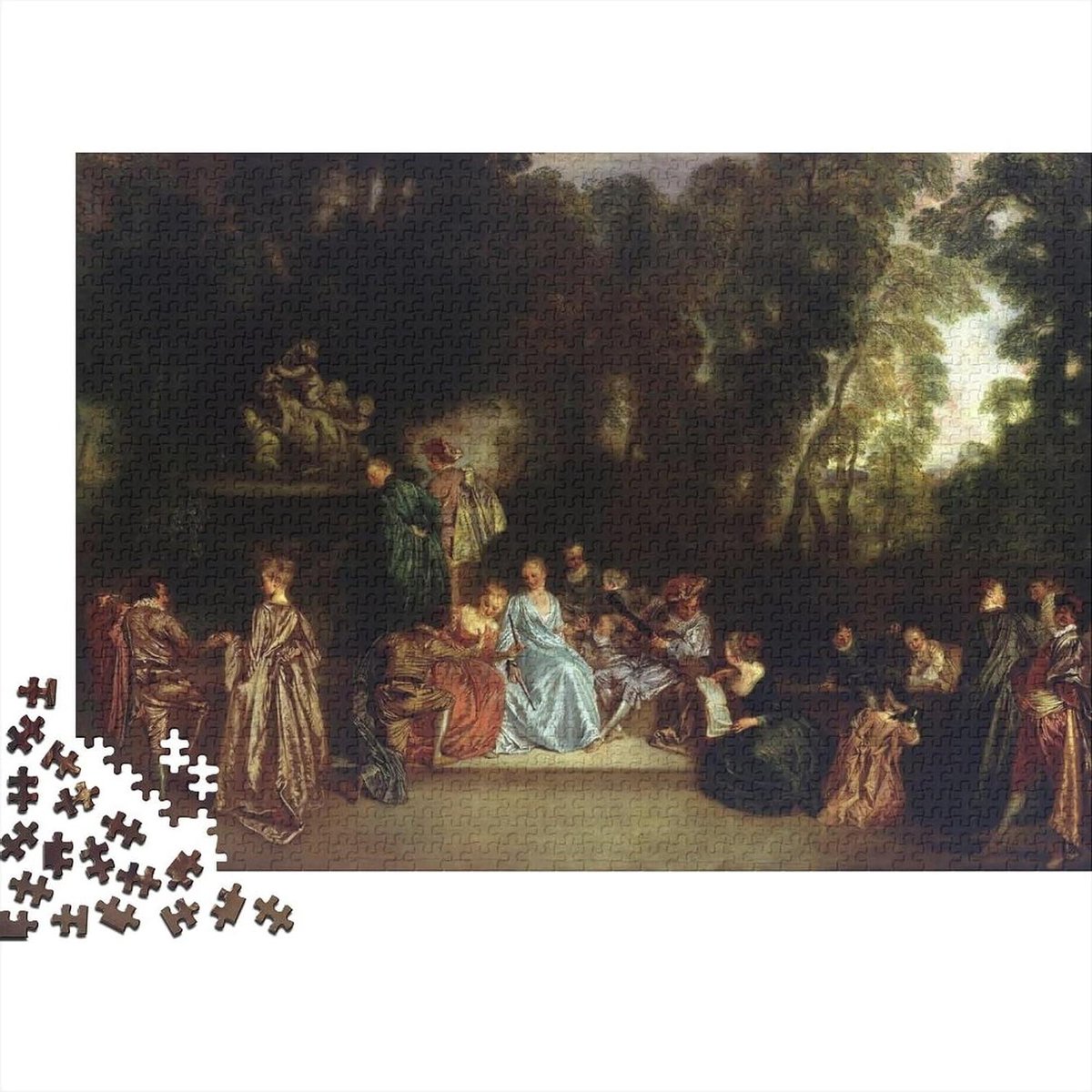 Kunstpuzzels - Houten puzzel - Familieplezier - Inclusief bonus poster - 1000 stukjes - Stijl-14