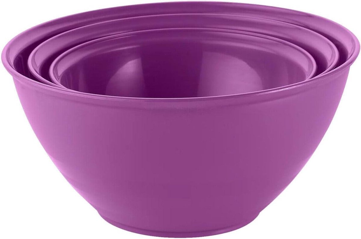 Keuken Mengkom - Salade Kom - Koken en Bakken - Vaatwasser Magnetron Veilig - 1.3L - Paars
