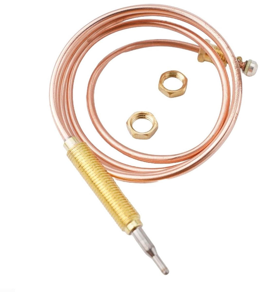 Thermokoppelsonde - Vervangend Onderdeel - Gasapparaat Reparatie - Snelle Temperatuurdetectie - M8 Draad - Zilver