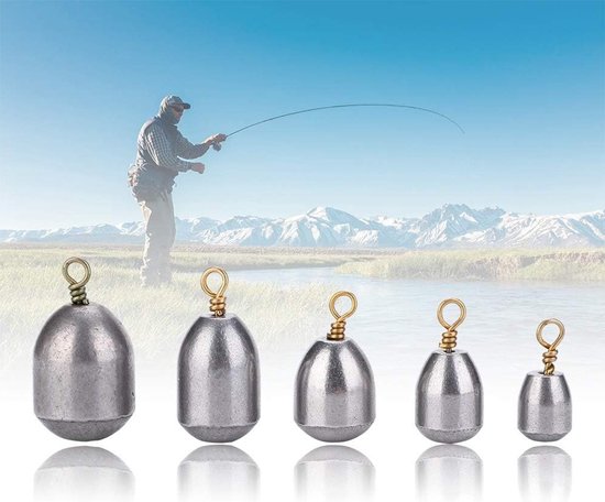 Visgewichten Set voor Drop Shot en Wacky Rig - Inclusief Offset Haak en Tackle (20 Stuks) van Merkloos — afbeelding 5