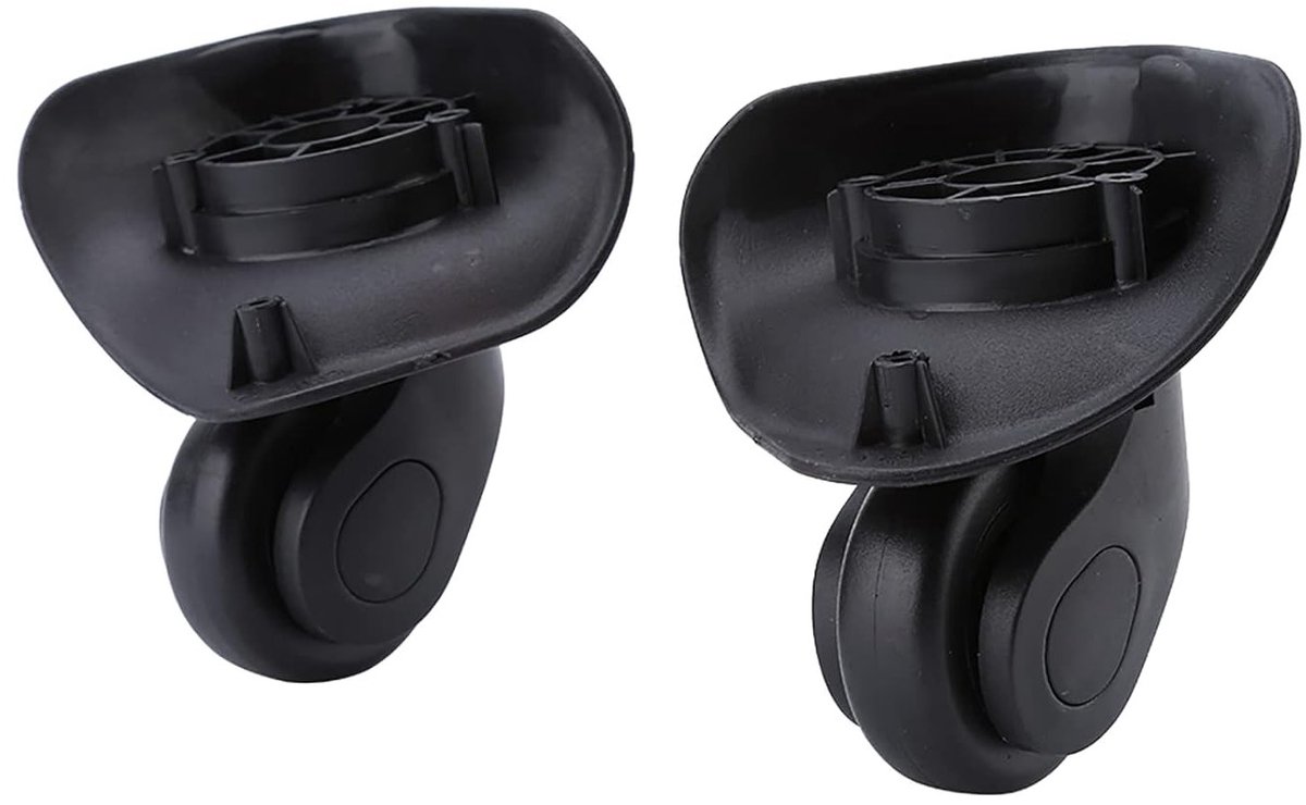 Verstelbare bagagewielen set van 2, duurzame PVC en polyurethaan wielen voor koffers en tassen