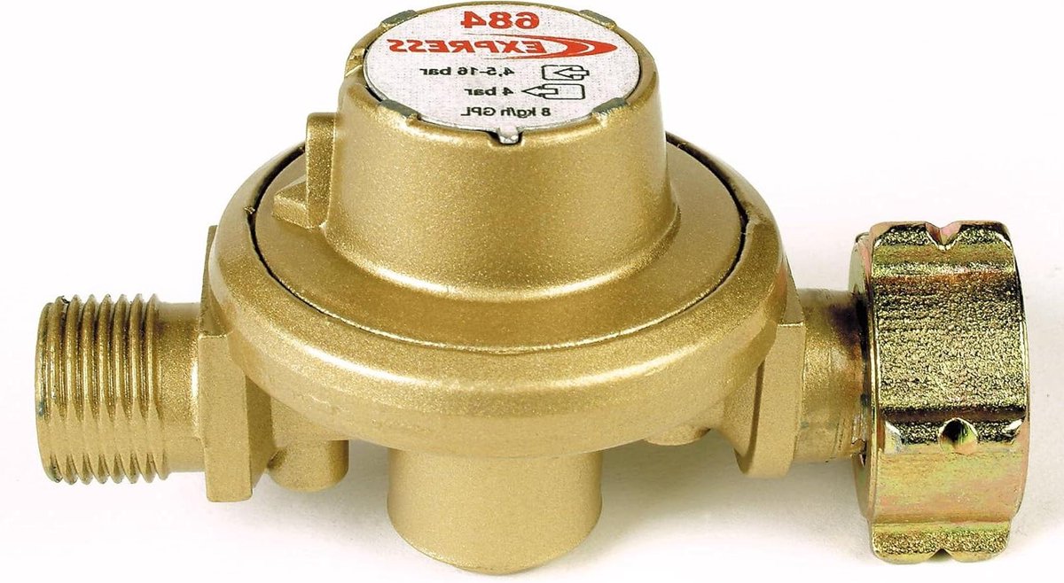 Vaste Regulator - Hogedrukregelaar - Dakbedekking Werk - 4 Bar Uitgang - 3/8e Links - IJze