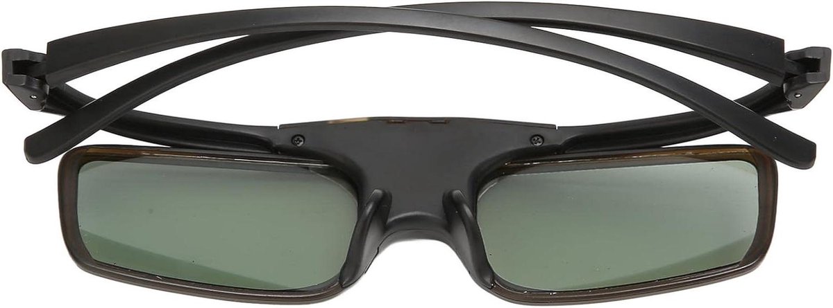 Oplaadbare 3D Bril - Actieve Sluitertijd - Film Kijken - Hoge Lichttransmissie - 96-144Hz - Zwart