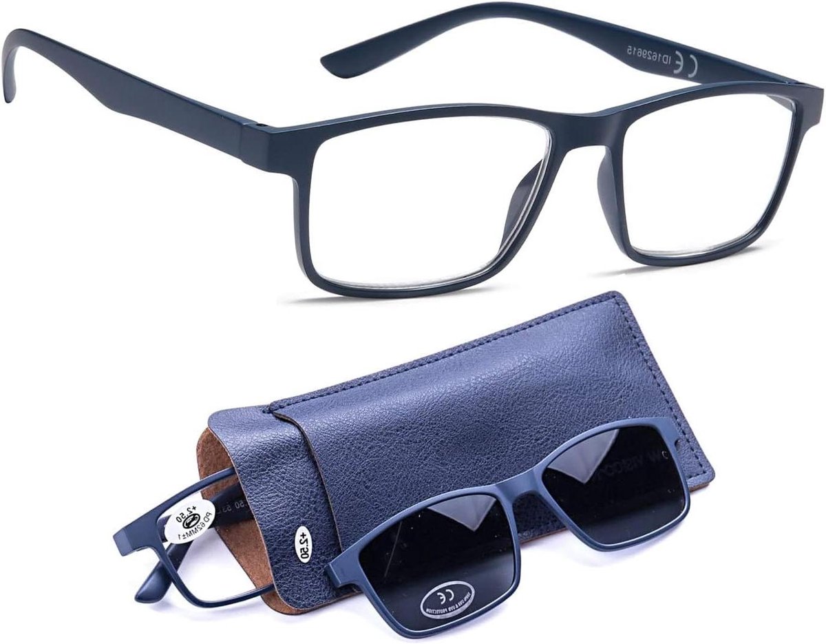 Leesbril met Zonneclip - Leesbril Zonnebrilclip - Lezen Buiten - Magnetische Clip-On - UV400 Bescherming - Niet Gespecificeerd