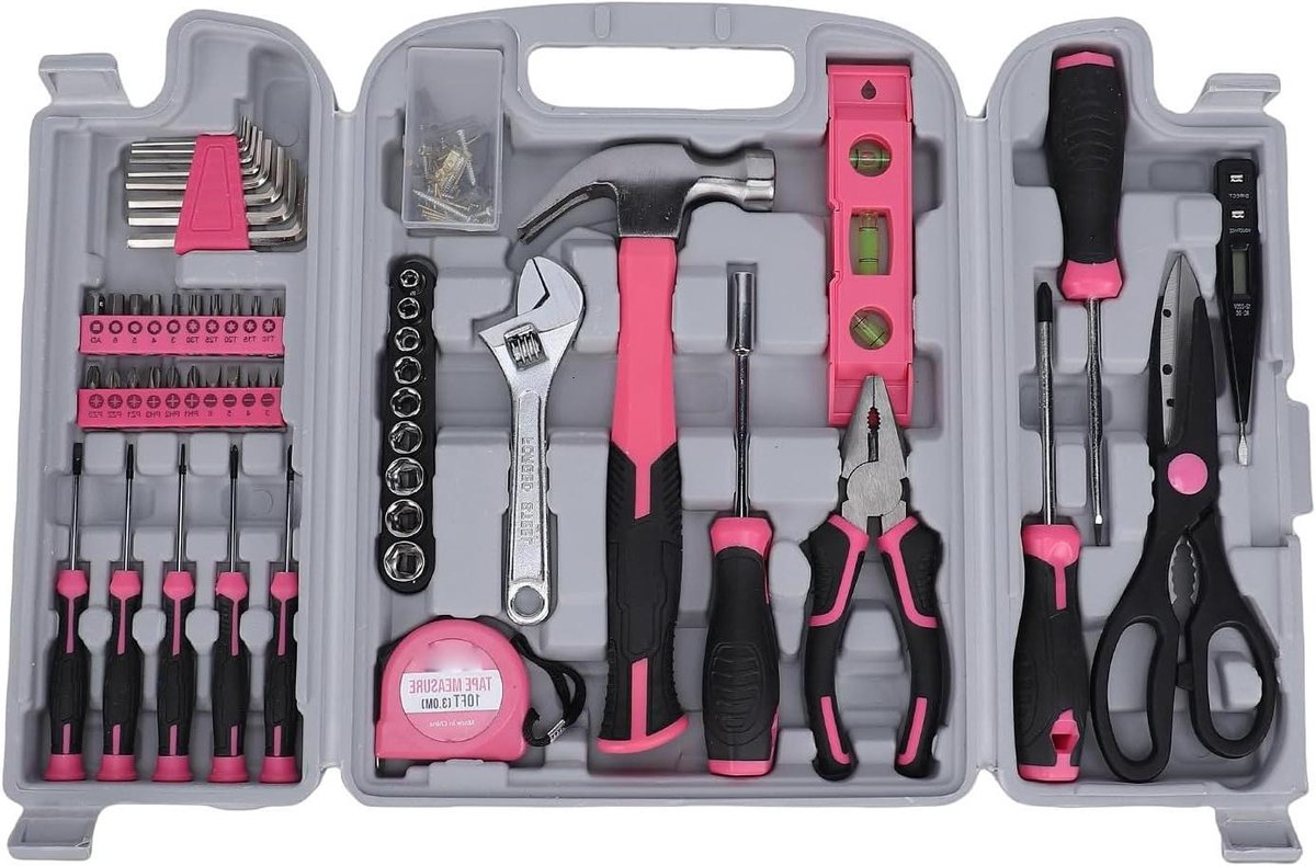 Handgereedschapset Thuis - Uitgebreide Set - Reparatie en Onderhoud - 97 Delige Set - 2.55 kg - Zwart