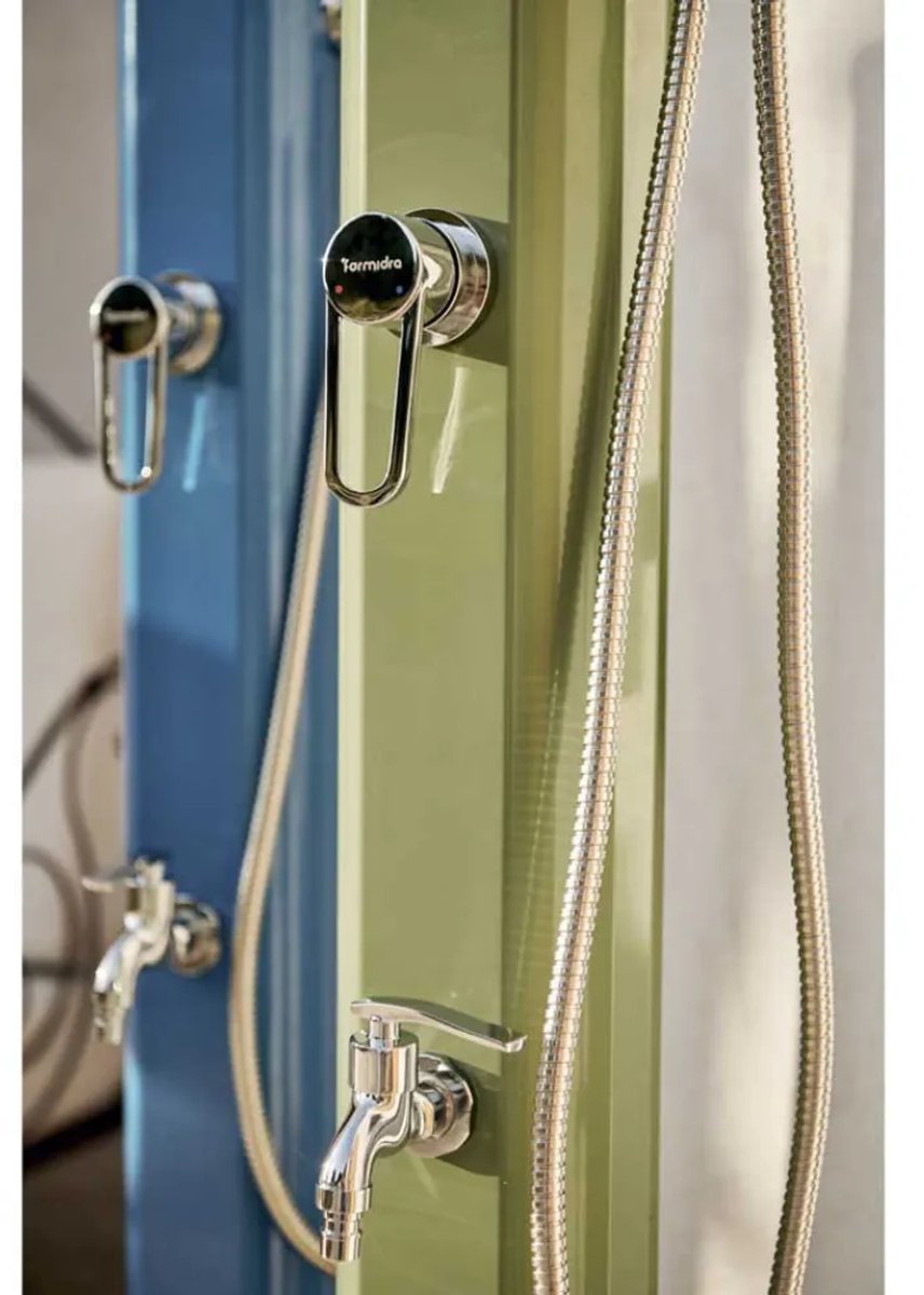 Formidra Jolly Go solar buitendouche 20 liter - Capri blauw