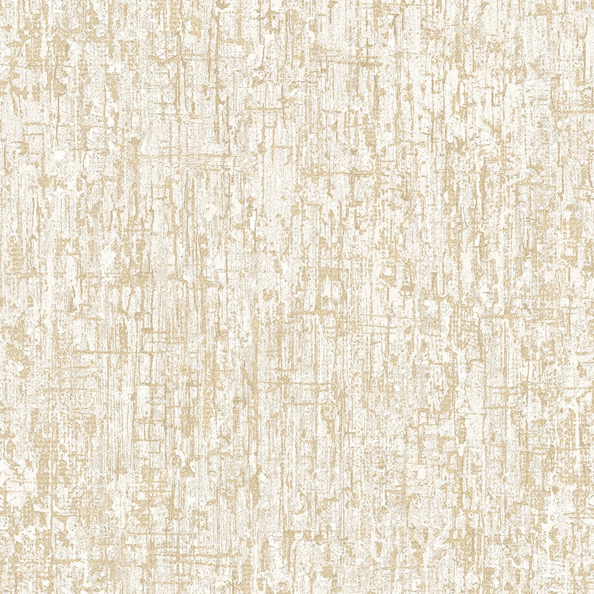 Structuur behang Profhome SA524072-DI vliesbehang hardvinyl warmdruk in reliëf gestempeld in spachtelputz look subtiel glanzend crème goud parelmoer-grijs 5,33 m2
