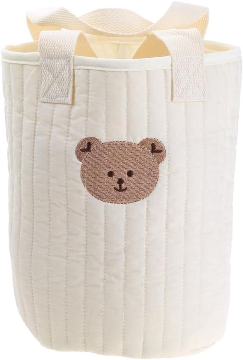 Opbergemmer Katoen - Opbergmand - Thuis Organiseren - Grote Capaciteit - 35x28x8 cm - Beige