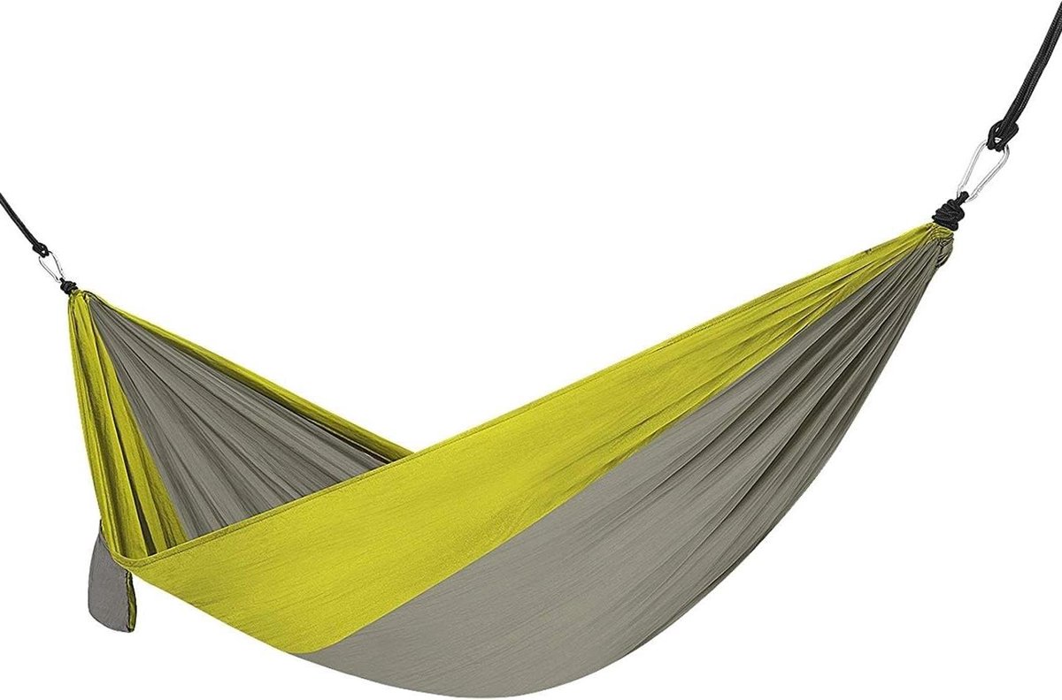 Outdoor Hammock - Hangmat Stoel - Kamperen Reizen - Anti-rollover Ontwerp - 290 x 150 cm - Grijs