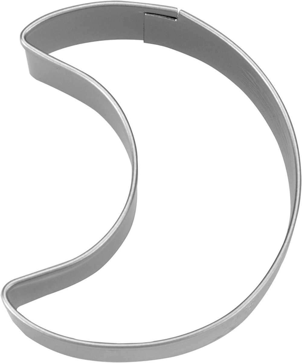 Koekjesvorm Maan - Bakvorm - Koekjes Bakken - Roestvrij Staal - 4 cm - Zilverkleurig