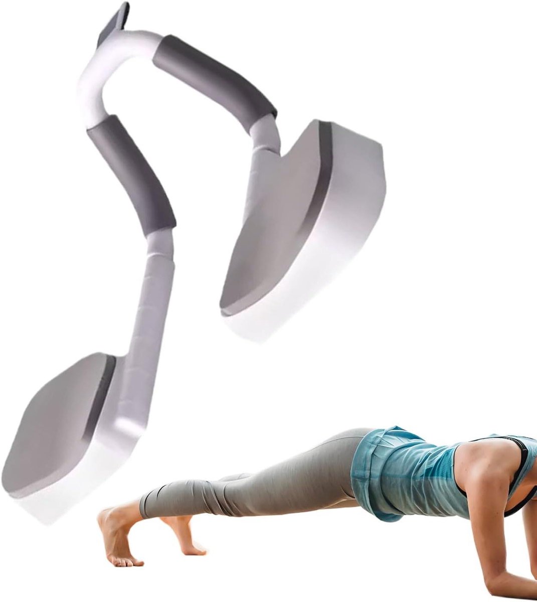 Buikspierapparaat - Core Trainer - Thuistraining Fitness - Geïntegreerde Timer - 28x20x10 cm - Wit