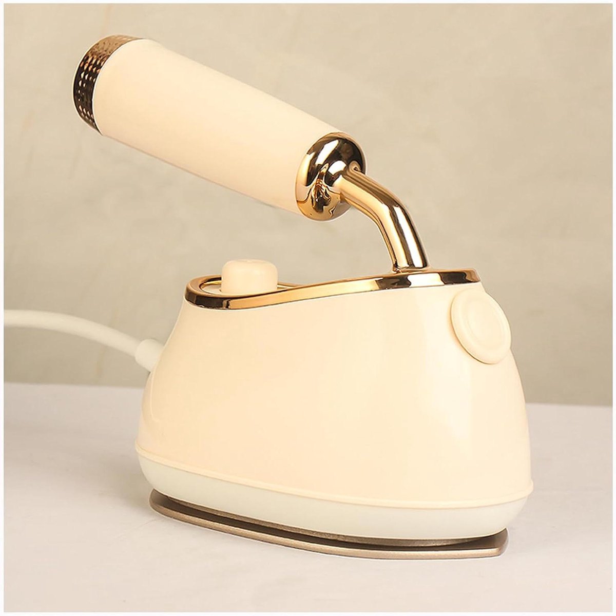 Kledingstomer Draagbaar - Handstomer Opvouwbaar - Kreukels Verwijderen - 10 Seconden Opwarmtijd - 110 ml Tank - Beige