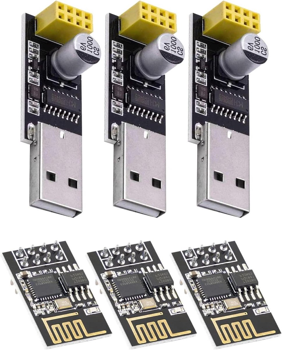 WiFi Module - Microcontroller Adapter - Projecten Sturen - Handige Programmering - 245 mm - Zwart Zilver