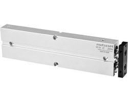 Luchtcilinder - Dubbelwerkend - Industriële Automatisering - Dubbele Zuigerstang - 16mm Boring 150mm Slag - Zilver