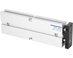 Luchtcilinder - Dubbelwerkend - Industriële Automatisering - Aluminiumlegering - 16mm Boring 200mm Slag - Zilver