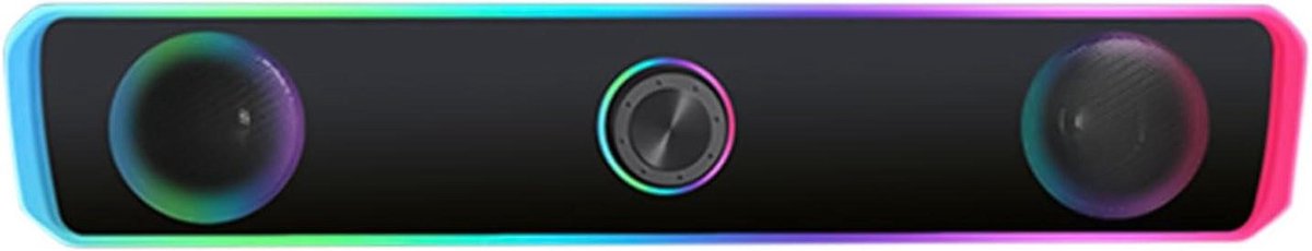 Desktopluidspreker - Soundbar - Muziek luisteren - Krachtige bas - 32 cm lang - Meerkleurig
