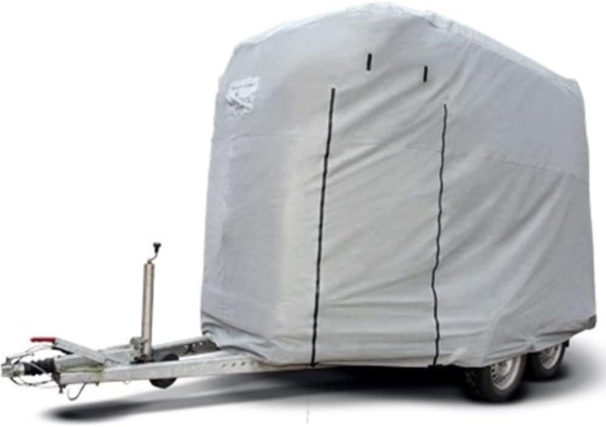 Aanhangerafdekking - Beschermhoes Trailer - Aanhanger Beschermen - Ademend Materiaal - Maat XL - Grijs