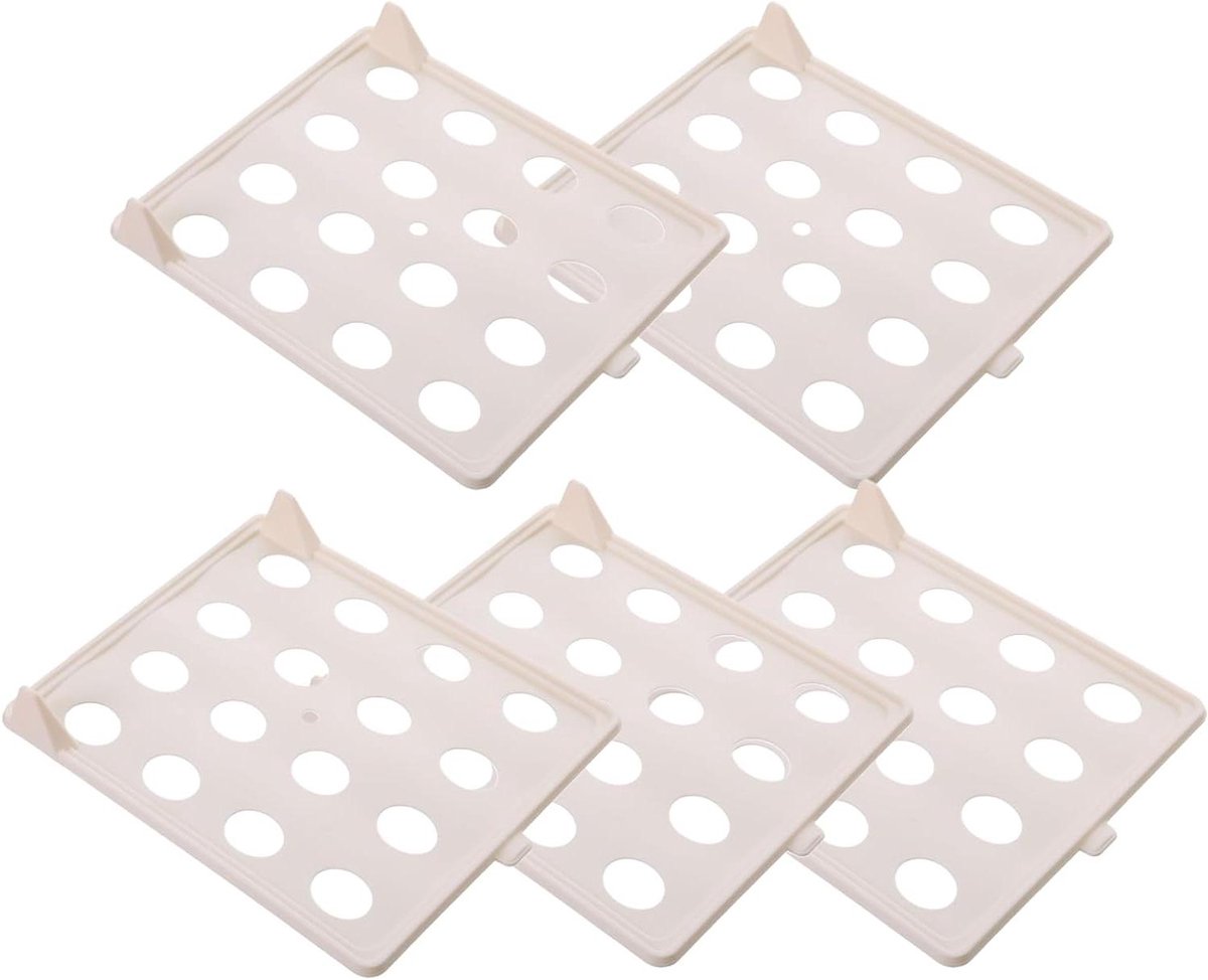 Kastverdelers Set - Opbergplanken - Kleding Organiseren - Verticale Opslag - 5 Delig - Geel
