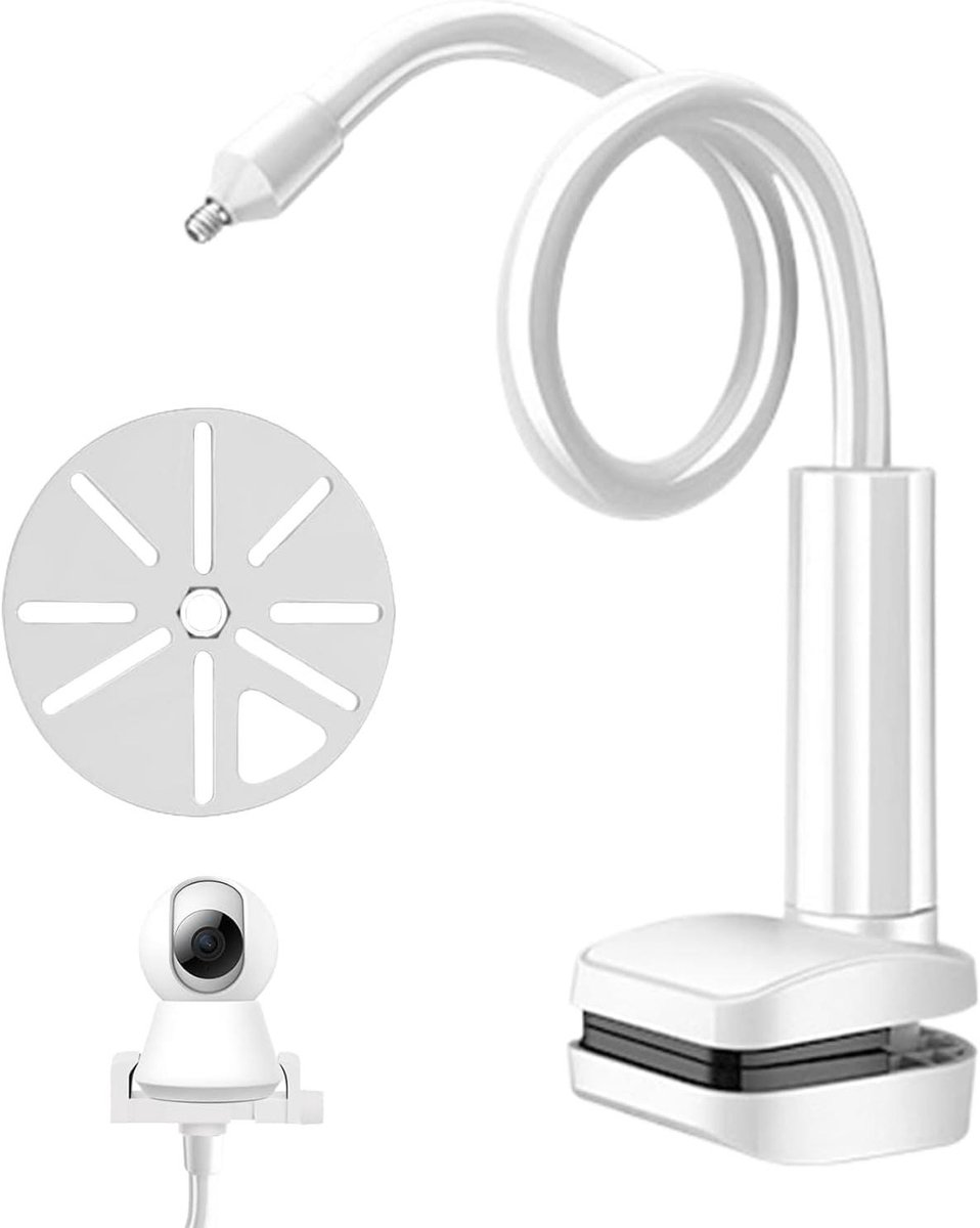 Babyfoon Standaard - Camera Houder - Babykamer Bewaken - Flexibele Verstelbaarheid - 0.5 Meter - Wit