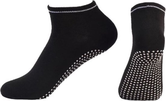 Yogasokken - Sportsokken - Anti slip sokken - Pilates - Teensokken - Gripsokken - Antislip - Fitness socks - Tegen uitglijden - Maat 36-40 - Zwart - Jonyx — afbeelding 3