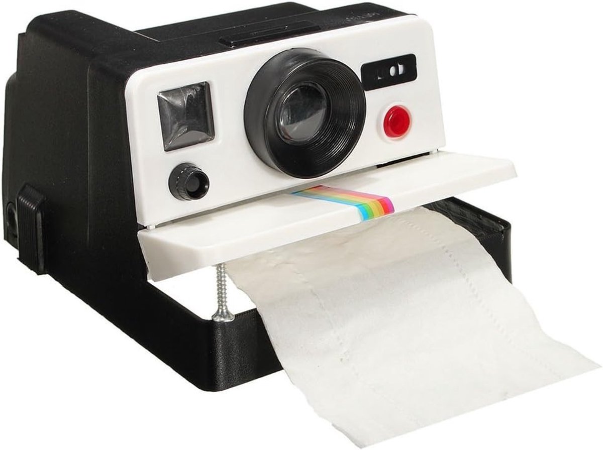 Retro Camera Vormige Plastic Toiletpapier Houder voor Badkamer Decoratie en Organisatie