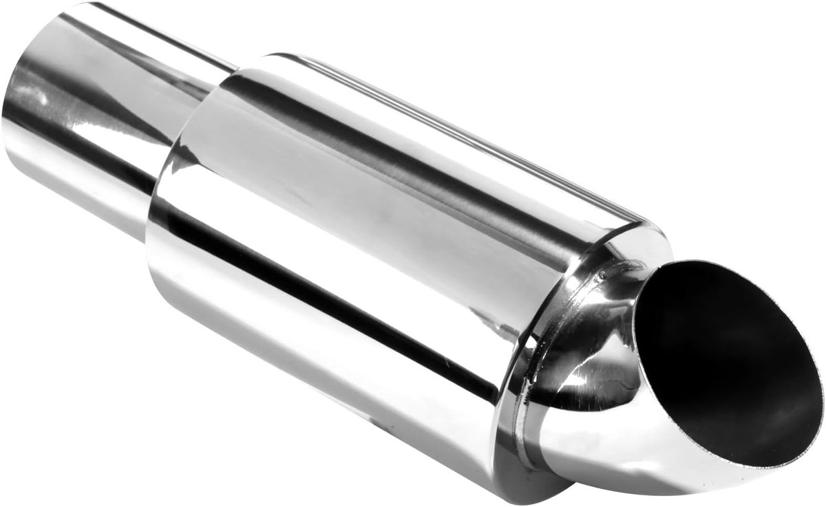 Exhaust demper 63mm inlaat, roestvrij staal, sportuitlaat, 2.5 inch, vervangingsonderdeel voor auto's en dieselvoertuigen