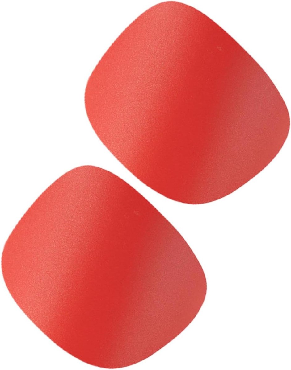 Scheenbeschermers Voetbal - Sportbeschermers - Veilige Sport - Lichtgewicht Ontwerp - 7.5 x 6 cm - Rood