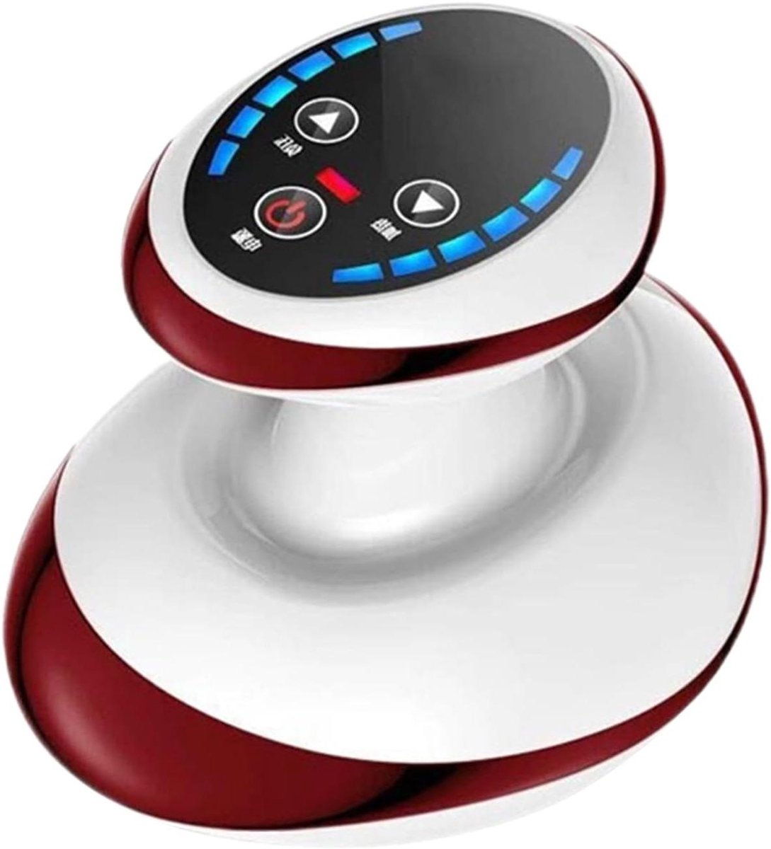 Elektrisch cupping apparaat - Lichaamsmassage tool - Spierherstel thuis - Verstelbare druk en modus - 18x17x11 cm - Wit