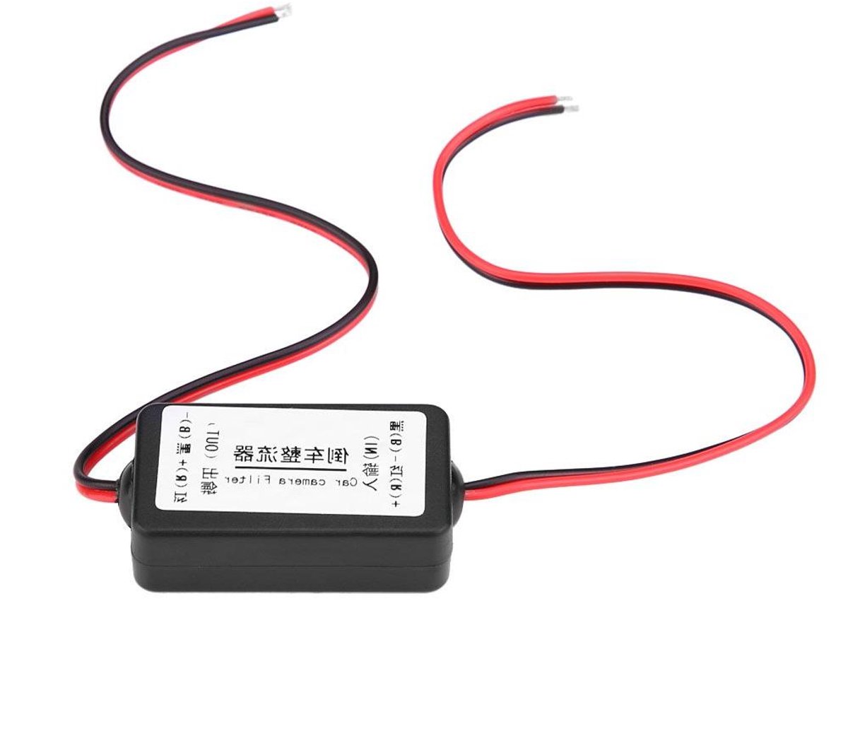 Camera Filter - Spanningsregelaar - Stabiele Beeldoverdracht - 12V DC Stabilisator - 4.8 x 2.5 cm - Zwart