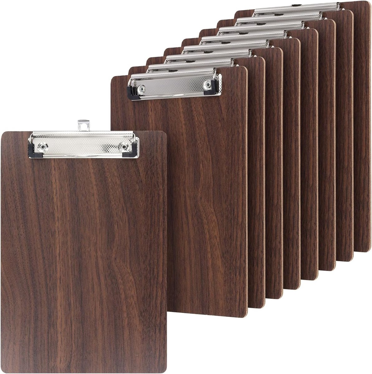 Set van 10 A5 Houten Clipboards met Metalen Klem, Ideaal voor Documenten, Menu's en Notities