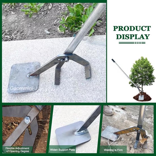 Wortelverwijderaar - Boomtrekker Gereedschap - Tuin Onderhoud - Hoge Hefboomwerking - 92 cm - Zwart — afbeelding 2