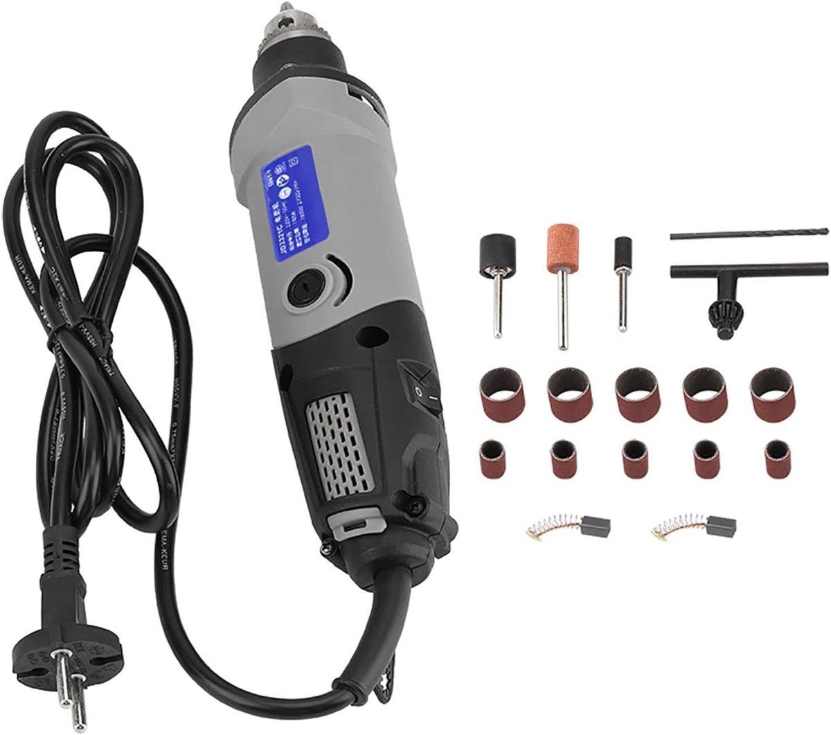 ONF3 - Electric Rotary Tool - Multifunctionele Mini Grinder - Compact en veilig - Zwart - Variabele snelheid - Perfect voor slijpen en graveren ...