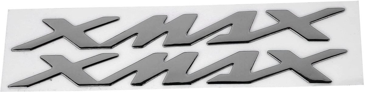 Qiilu 3D Motorfiets Stickers voor Yamaha X-MAX XMAX 125 250 400 - Zilver