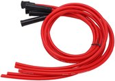 Câble d'allumage 8 mm - Jeu de câbles de bougie - Allumage stable et performant - Accessoires auto - Pièce détachée Câble d'allumage auto (rouge) - SI-AT38033