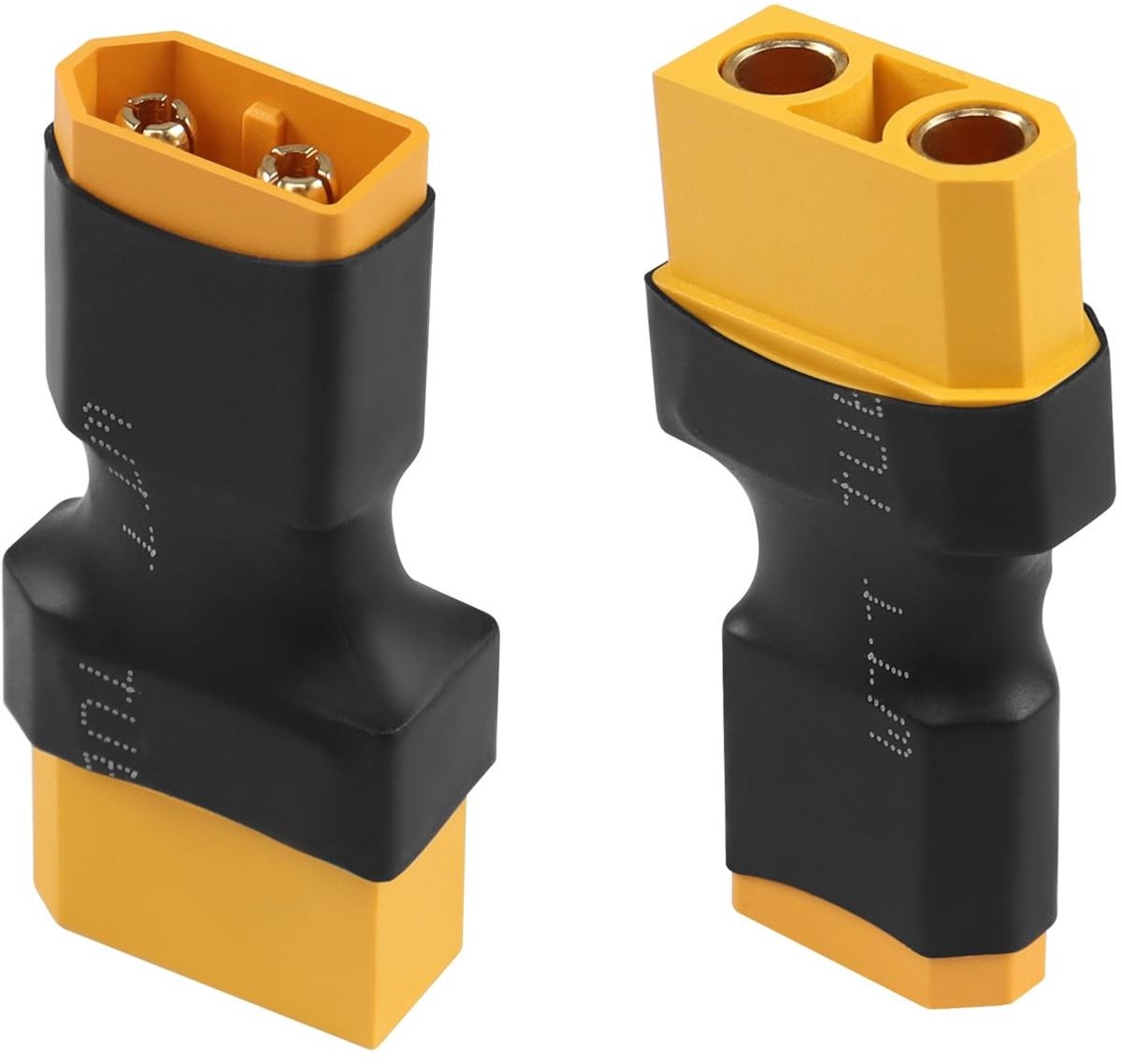 QIANRENON XT60 naar XT90 Adapter voor RC Auto, Drone en Quadcopter - Pack van 2