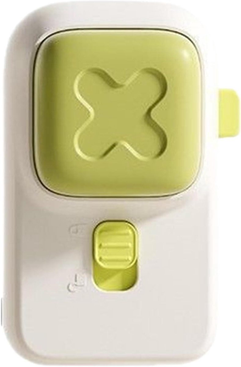 Baby Deurstopper - Klembeveiliging Kinderen - Vingerbescherming Deur - Zachte Siliconen - 8.5 cm Lengte - Wit Groen