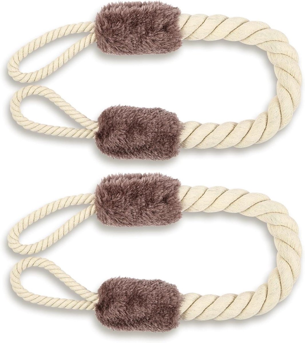 Deurstopper Touw - Deurklem - Kinderen Huisdieren - Zacht Katoen - 60 cm - Bruin