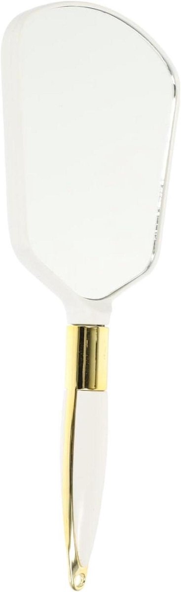 Hand Make-up Spiegel - Draagbare Spiegel - Make-up Aanbrengen - Modieus Verfijnd - 23.7cm Lengte - Wit